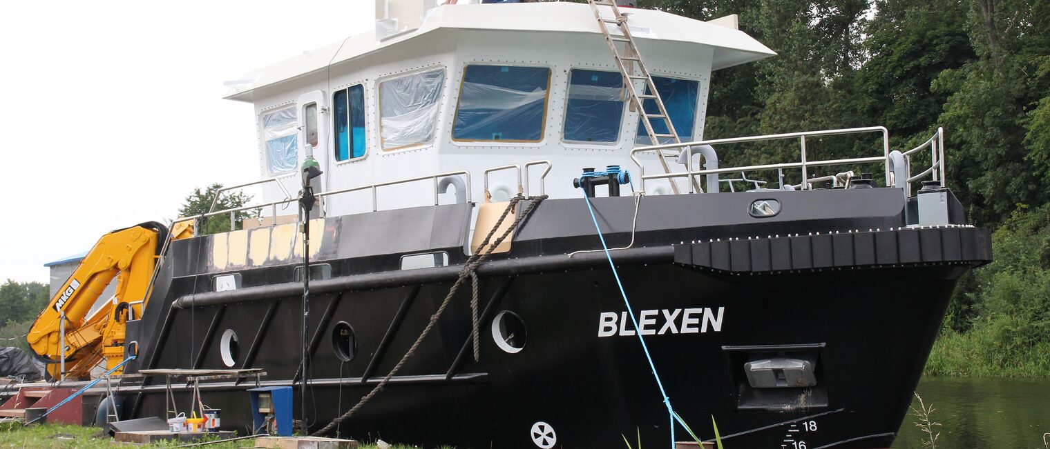 Die letzen Arbeiten finden derzeit noch an der ¿Blexen¿ statt, bevor sie im Oktober in See sticht.