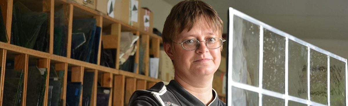 Glasermeisterin mit Durchblick: Andrea Wilde aus Groß Schwarzlosen.