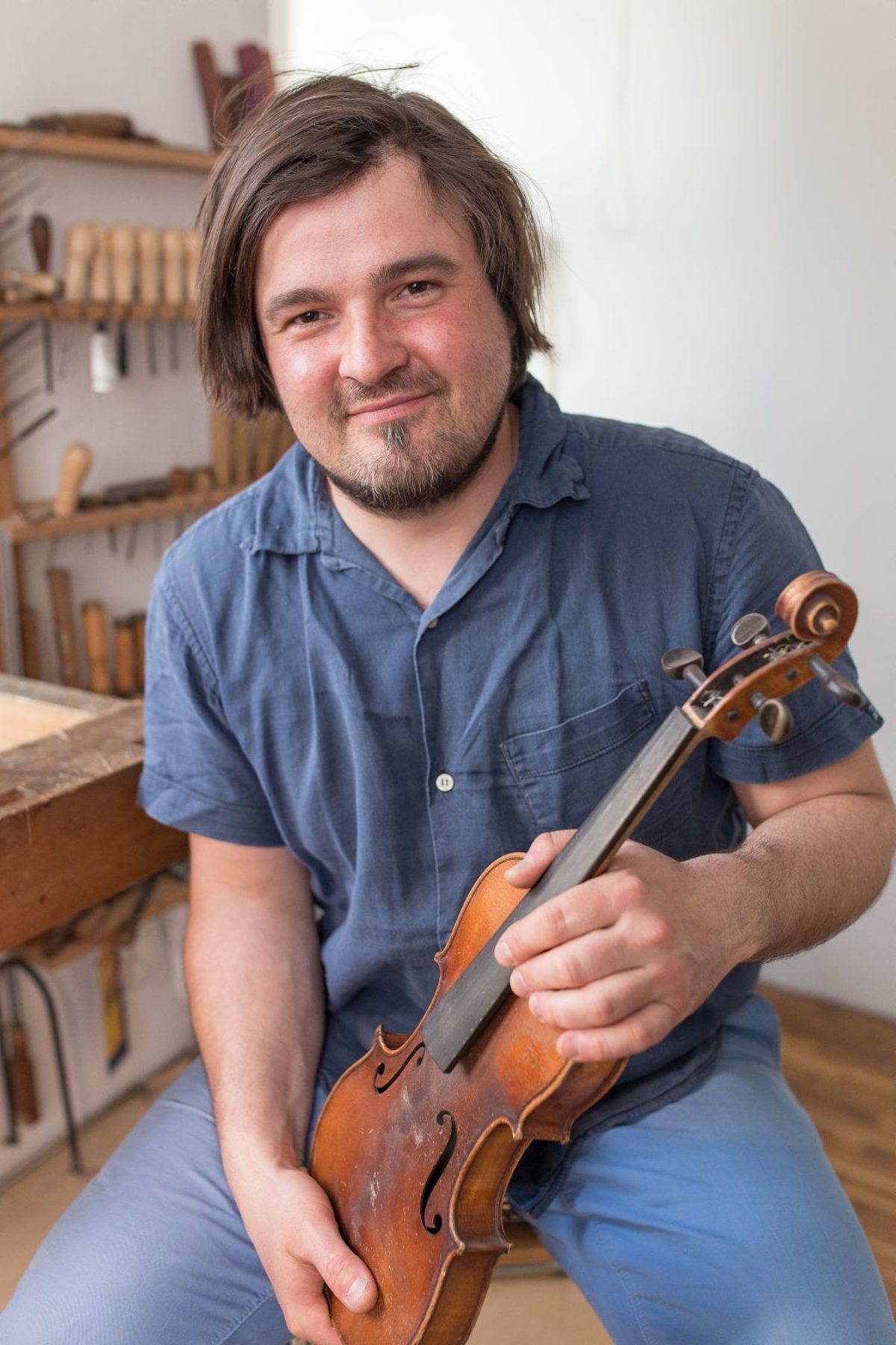 Hat ein Herz für Kultur: Geigenbauer Martin Banditt