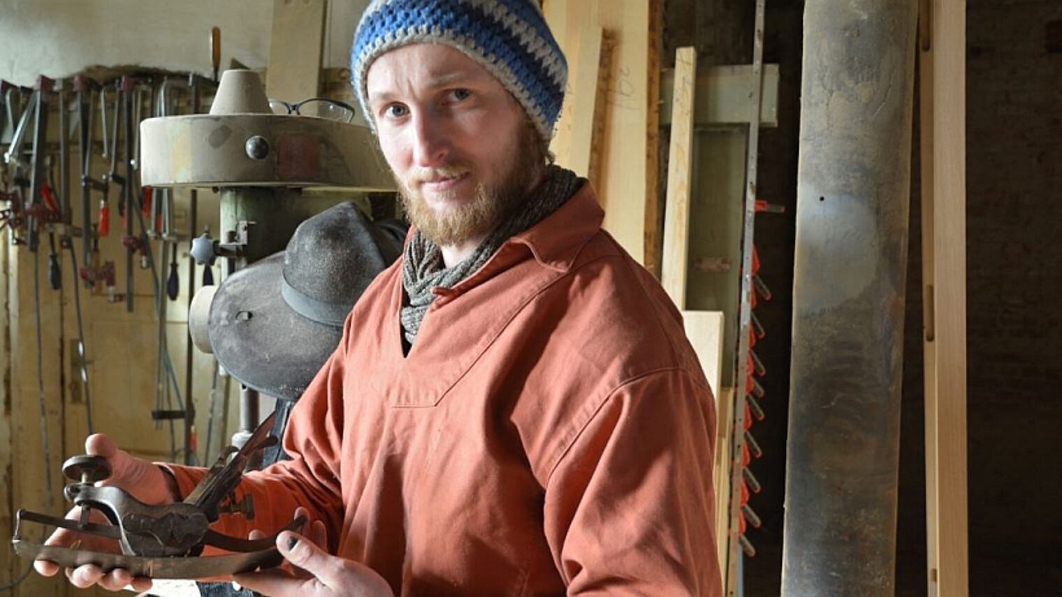 Michael Stockmann in seiner Werkstatt