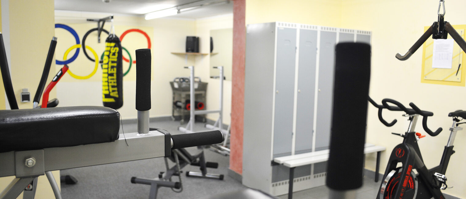 Hier hält man sich fit - im Sportraum des Bildungszentrums der Handwerkskammer Magdeburg.