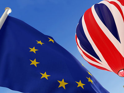 brexit, flag, european, balloon, uk, eu, country, europe, national, freedom, sky, symbol, banner, clouds, pole, patriotism, national flag, nation, flags, 3d