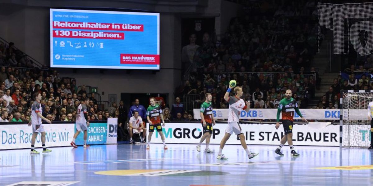 SCM Spiel mit eingeblendeter Handwerk-Werbung