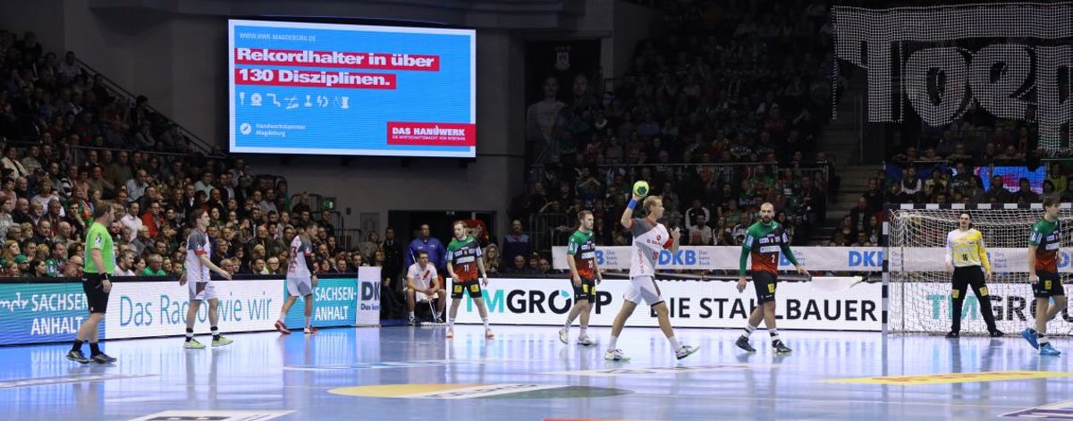SCM Spiel mit eingeblendeter Handwerk-Werbung