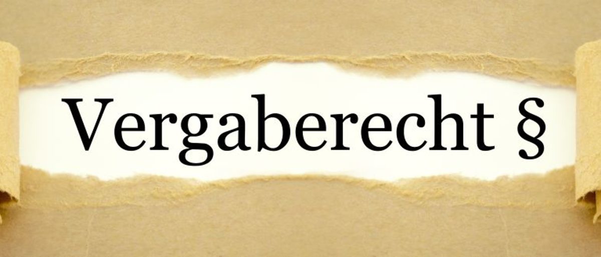 Zerrissenes Papier Vergaberecht