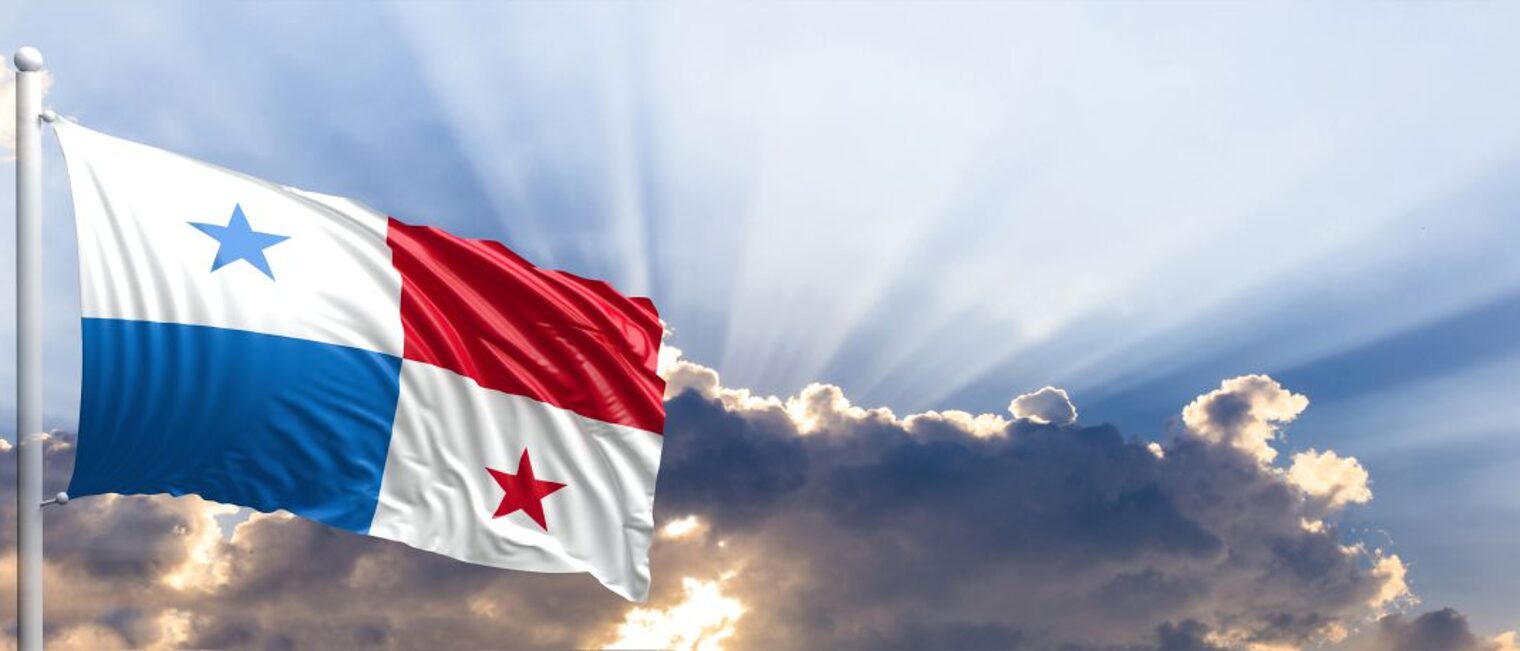 Wehende Panama Flagge