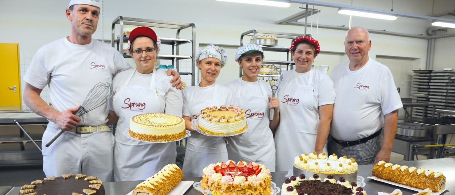 Mitarbeiter der Bäckerei und Konditorei Sprung aus Möckern