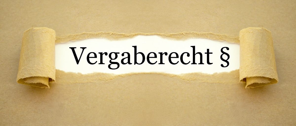 Zerrissenes Papier Vergaberecht