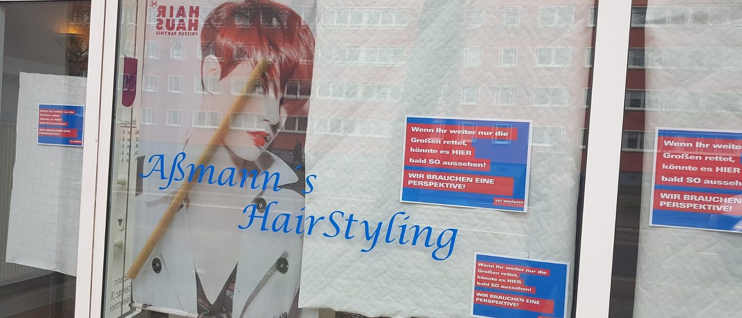 Handwerk; Magdeburg; Friseur; Aktion; Schaufenster