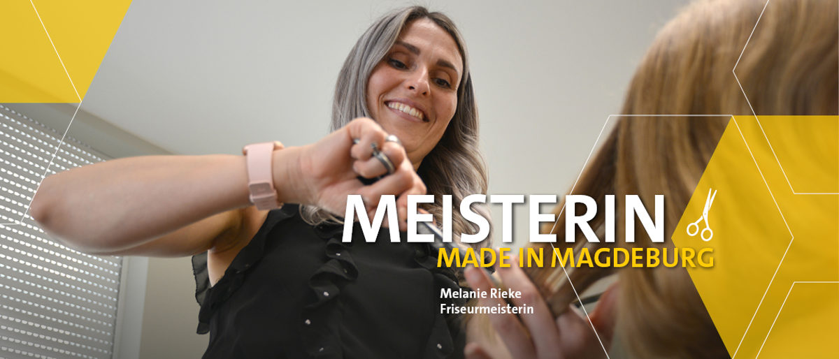 Friseurmeisterin Melanie Rieke. Friseurmeisterin Melanie Rieke.