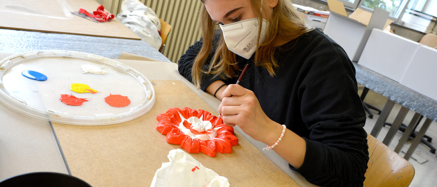 In der Werkstatt f&uuml;r die Maler und Lackierer im BBZ Magdeburg konnten die Jugendlichen ihrer Kreativit&auml;t freien Lauf lassen.