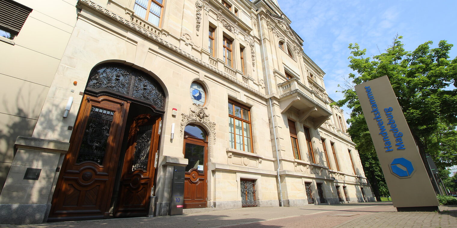 Das Haus des Handwerks der Handwerkskammer Magdeburg. Das Haus des Handwerks der Handwerkskammer Magdeburg.