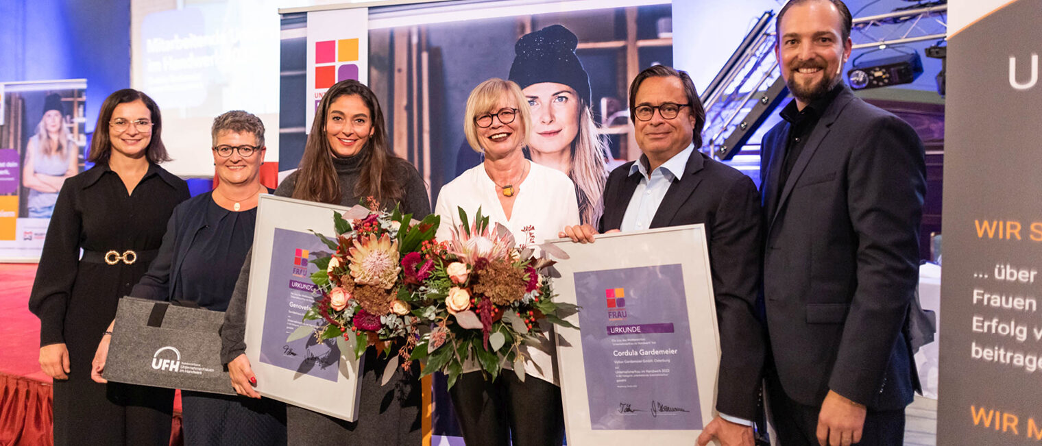 Preisverleihung UnternehmerFrauen im Handwerk Webbanner 2022