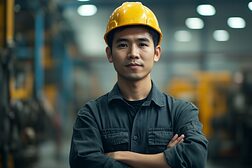 equipment, factory, safety, machinery, control, development, maintenance, app, engineer, workshop, helmet, assembly line, business, men at work, industrial, work, employee, automobile, manufacture, job, metalwork, production, industry, mechanic, construction, manager, heavy, skill, man, adult, computer, person, professional, confidence, uniform, logistic, hard hat, work tool, repairing, technology, modern, technician, occupation, quality control, automation, pipeline, male, workplace, generative ai