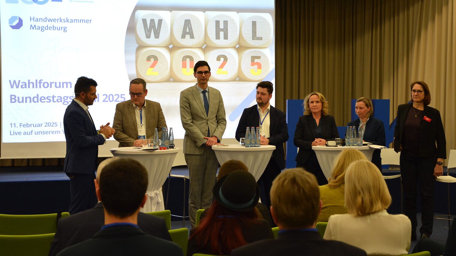 Wahlforum zur Bundestagswahl 2025 - IHK und HWK Magdeburg. 