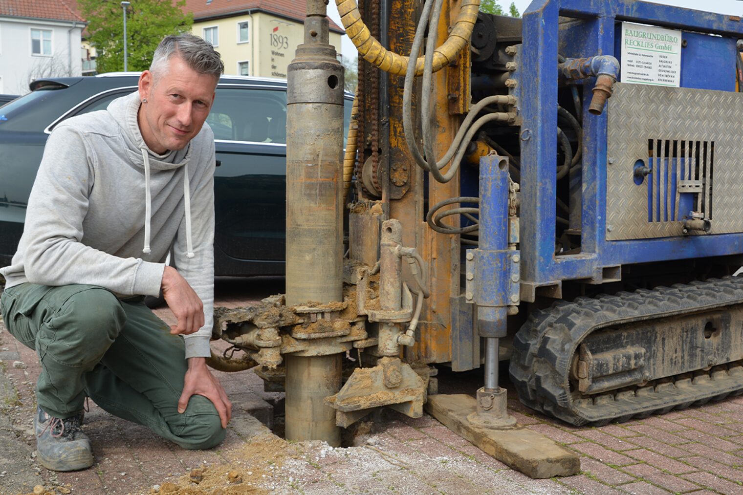 Bauingenieur Christian Recklies ist selbständig im Bereich Baugrunderkundung und Brunnenbau.