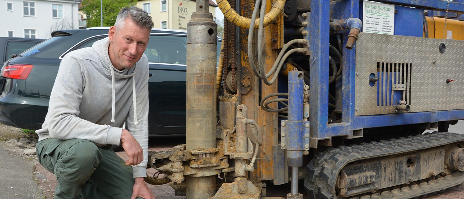 Bauingenieur Christian Recklies ist selbständig im Bereich Baugrunderkundung und Brunnenbau.